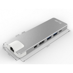 LMP USB-C Compact Dock 8-Porte (Silver)