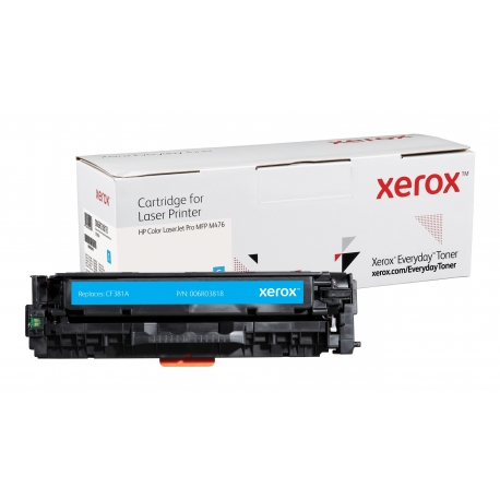 Everyday Toner Ciano, HP CF381A a Xerox, 2700 pagine- (006R03818)