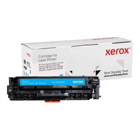 Everyday Toner Ciano, HP CC531A CRG-118C GPR-44C a Xerox, 2800 pagine- (006R03822)