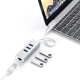 SATECHI HUB USB-C 2-IN- 1 - 3 PORTE USB 3.0 + ETHERNET SILVER