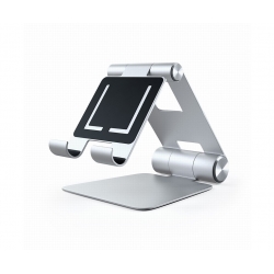 STAND REGOLABILE R1 PER IPAD IN ALLUMINIO SILVER