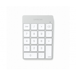 TASTIERINO NUMERICO WIRELESS IN ALLUMINIO SILVER
