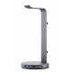 STAND PER CUFFIE HUB USB IN ALLUMINIO- SPACE GRAY