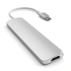 ADATTATORE USB-C SLIM MULTI-PORTA SILVER