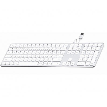 TASTIERA ESTESA IN ALLUMINIO USB LAYOUT US - SILVER