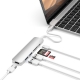 ADATTATORE USB-C SLIM MULTIMEDIA V2 SILVER