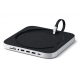 SUPPORTO CON HUB IN ALLUMINIO PER MAC MINI - SILVER