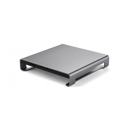 STAND PER IMAC IN ALLUMINIO CON HUB USB-C INTEGRATO - SPACE GRAY