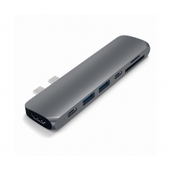 PRO HUB USB-C CON 4K HDMI + USB-C + CARD READER SPACE GRAY