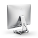 STAND PER IMAC IN ALLUMINIO CON HUB USB-C INTEGRATO - SILVER