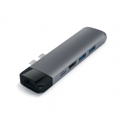 PRO HUB USB-C CON ETHERNET + HDMI 4K SPACE GRAY