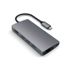 ADATTATORE USB-C MULTI-PORTA 4K ETHERNET V2 SPACE GRAY