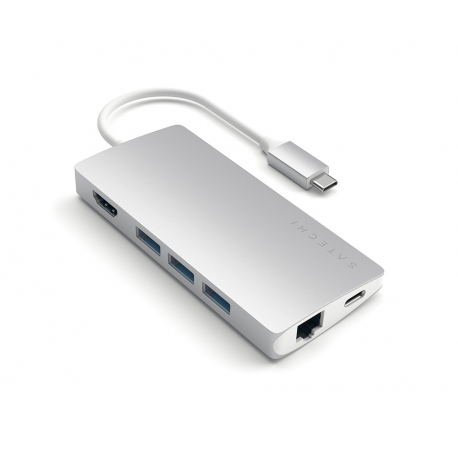 ADATTATORE USB-C MULTI-PORTA 4K ETHERNET V2 SILVER