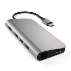 ADATTATORE USB-C MULTI-PORTA 4K ETHERNET - SPACE GRAY