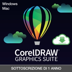 CorelDRAW Graphics Suite 2022 - Abbonamento 1 anno per Win e Mac