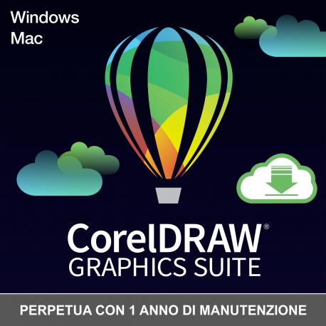 CorelDRAW Graphics Suite Enterprise ESD per Win e Mac con 1 anno di manutenzione