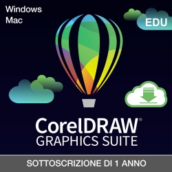 CorelDRAW Graphics Suite - Abbonamento 1 anno Education per Win e Mac