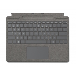 Microsoft Surface Pro Signature Keyboard Platino Microsoft Cover port QWERTY Italiano