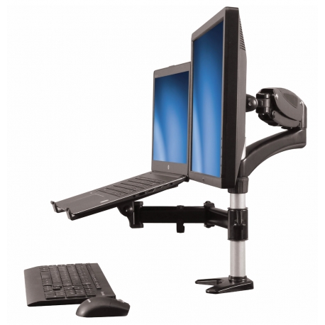StarTech Supporto per singolo Monitor con base per portatile ad altezza regolabile One Touch