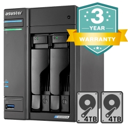 Asustor Lockerstor 2 AS6602T - NAS 2 bay - 8TB (2 x 4TB)