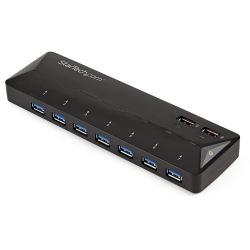 Hub USB 3.0 a 7 Porte con Porte di Ricarica Dedicate - 5Gbps - 2 Porte x 2,4 Amp