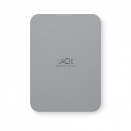 LaCie 5TB Mobile Drive Secure USB-C Grigio Siderale