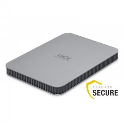 LaCie 2TB Mobile Drive Secure USB-C Grigio Siderale