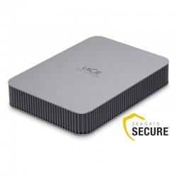 LaCie 4TB Mobile Drive Secure USB-C Grigio Siderale