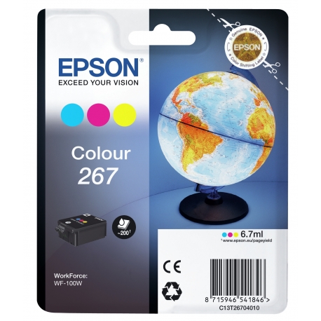 Epson Globe Singlepack Colour 267 ink cartridge