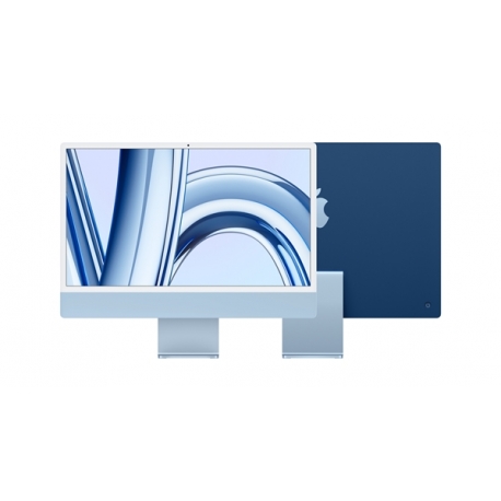 Apple iMac 24" Retina 4.5K, M3 8‑core CPU and 10‑core GPU, 8GB URAM, 256GB SSD - Azzurro