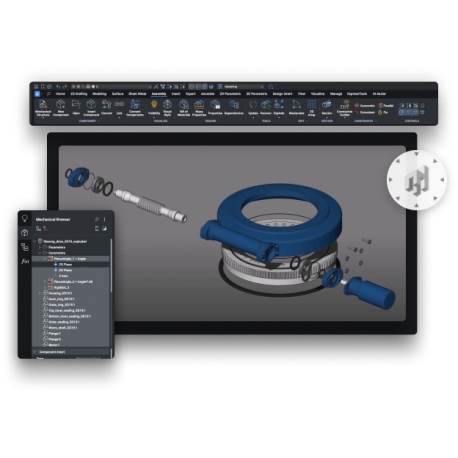 Bricsys BricsCAD Mechanical - Licenza singola in abbonamento annuale per Win e Mac