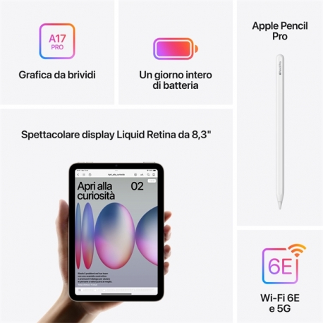 APPLE IPAD MINI WI-FI + CELLULAR 128GB GALASSIA
