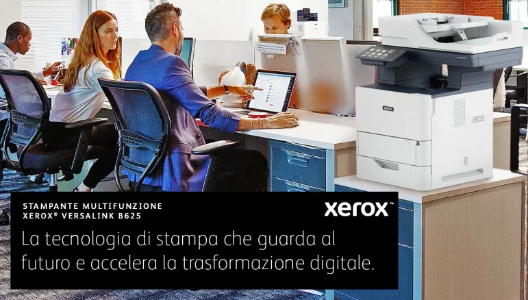 Xerox VersaLink B625 DN stampante multifunzione Laser A4 monocromatica, 61 ppm, DADF, scansione, copia e fax