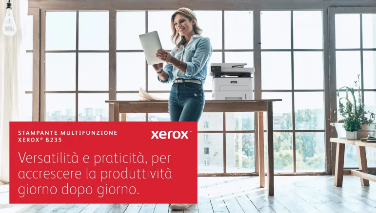Xerox B235 DNI stampante multifunzione laser A4 monocromatica, WI-FI, 34 ppm, scansione, copia e fax