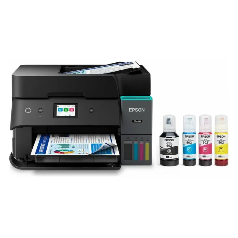 Epson EcoTank ET-4950 Stampante Multifunzione A4 Wi-Fi con serbatoi di inchiostro, fax, stampa e scansione fronte/retro