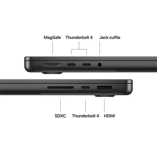 Apple Macbook Pro 14" M5 10-Core CPU and 10-Core GPU, 24GB, 1TB SSD - Nero Siderale