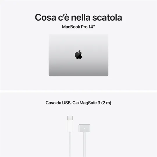 Apple Macbook Pro 14" M5 10-Core CPU and 10-Core GPU, 24GB, 1TB SSD - Argento