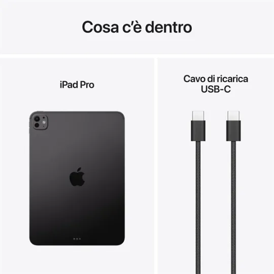 IPAD PRO 11" WI-FI 2TB CON VETRO STANDARD NERO SIDERALE