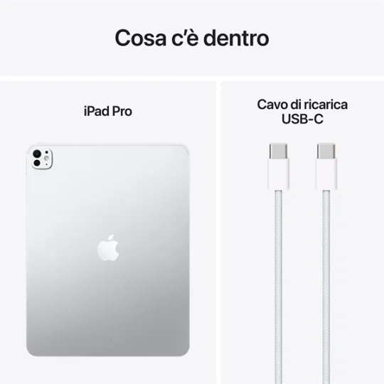 IPAD PRO 13" WI-FI 2TB CON VETRO STANDARD ARGENTO