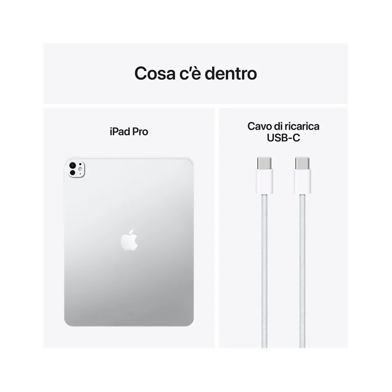 IPAD PRO 13" WI-FI 256GB CON VETRO STANDARD ARGENTO