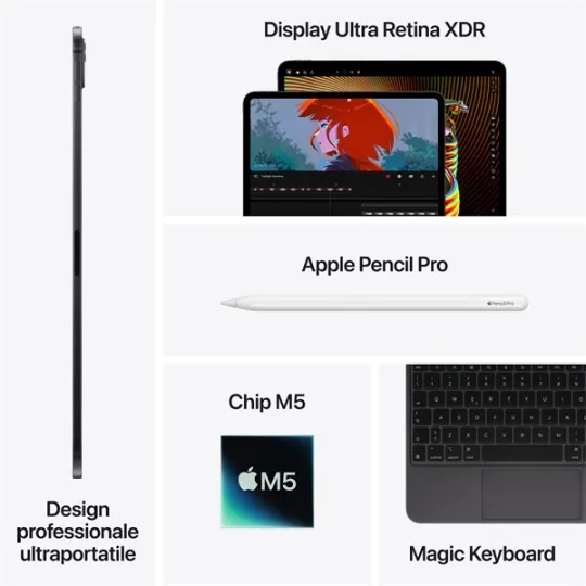 IPAD PRO 11" WI-FI + CELLULAR 512GB CON VETRO STANDARD ARGENTO