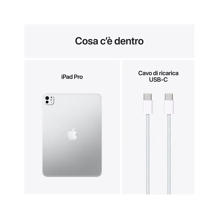 IPAD PRO 11" WI-FI + CELLULAR 512GB CON VETRO STANDARD ARGENTO