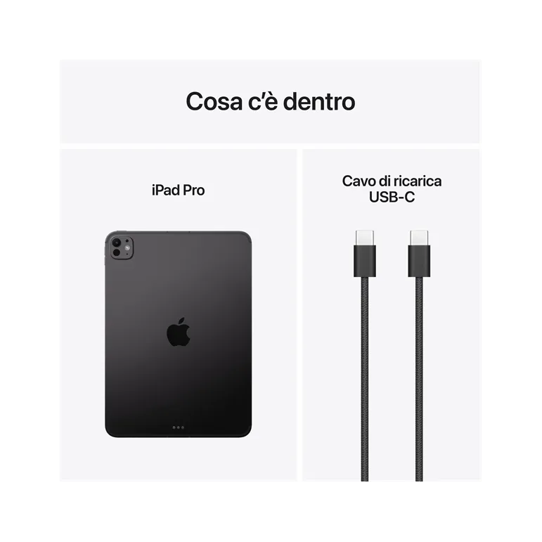 IPAD PRO 11" WI-FI + CELLULAR 512GB CON VETRO STANDARD NERO SIDERALE