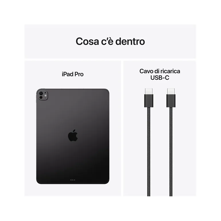 IPAD PRO 13" WI-FI + CELLULAR 256GB CON VETRO STANDARD NERO SIDERALE