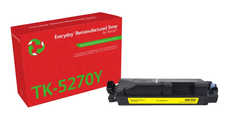 Toner rigenerato Everyday™ di Xerox Giallo compatibile con Kyocera TK-5270Y, Capacità standard