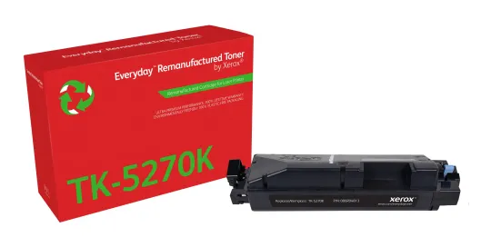 Toner rigenerato Everyday™ di Xerox Nero compatibile con Kyocera TK-5270K, Capacità standard