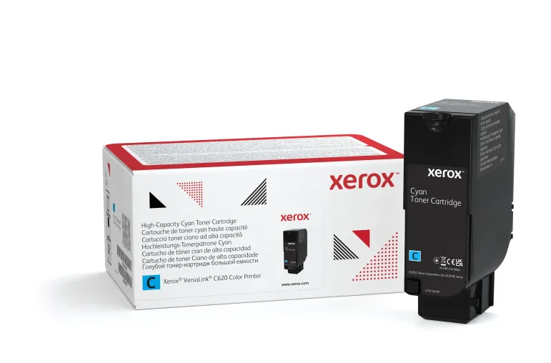 Xerox Cartuccia toner Ciano a Alta capacità da 12000 Pagine per Stampante a colori ® VersaLink® C620 (006R04625)
