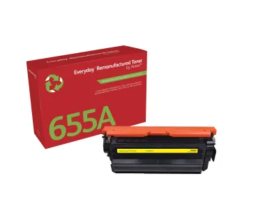 Toner rigenerato Everyday™ di Xerox Giallo compatibile con HP 655A (CF452A), Capacità standard