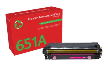 Toner rigenerato Everyday™ di Xerox Magenta compatibile con HP 651A 650A 307A (CE343A CE273A CE743A), Capacità standard