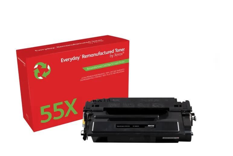 Toner rigenerato Everyday™ di Xerox Mono compatibile con HP 55X (CE255X), Alta capacità